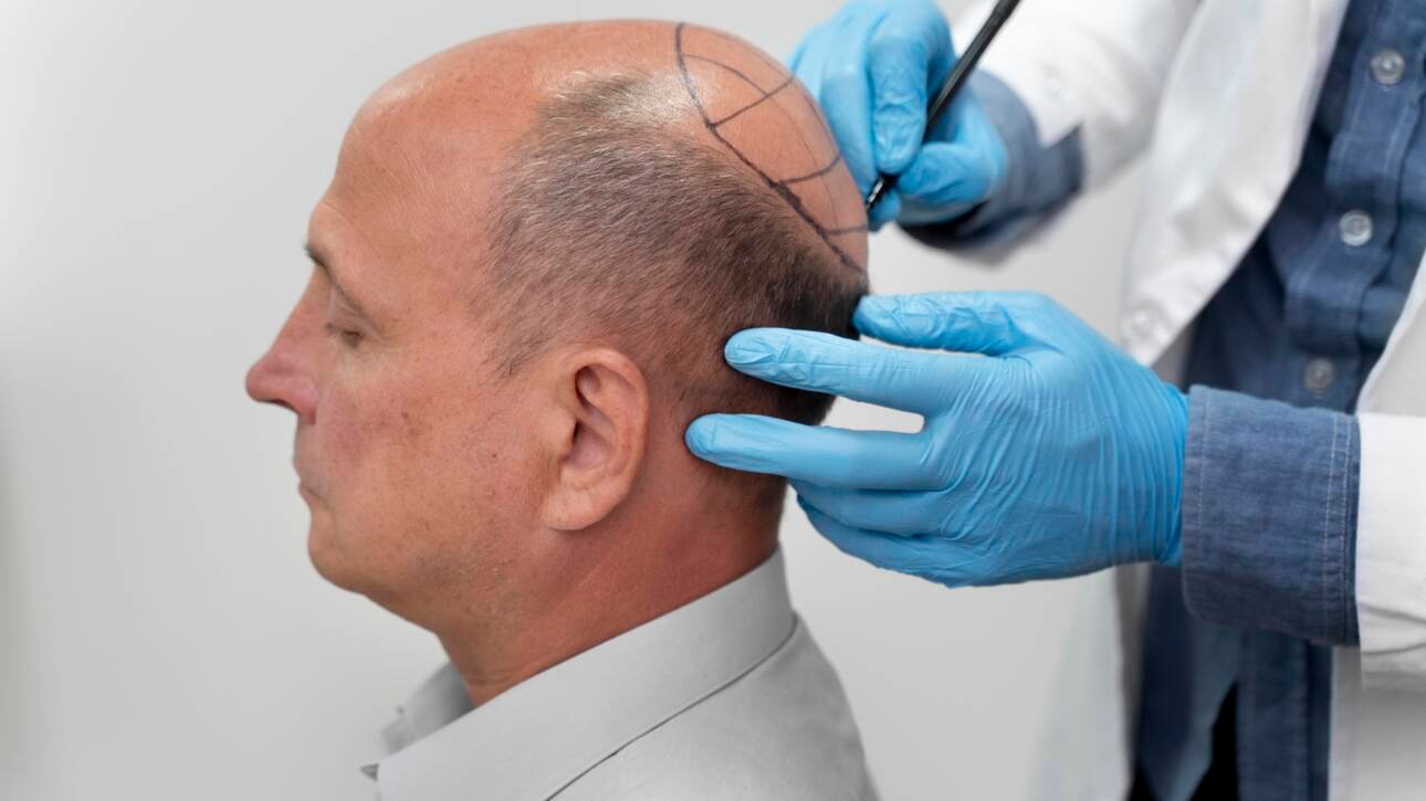 Doctor performing GFC vs Hair Transplant treatment at CFH Hair Clinic in Chennai