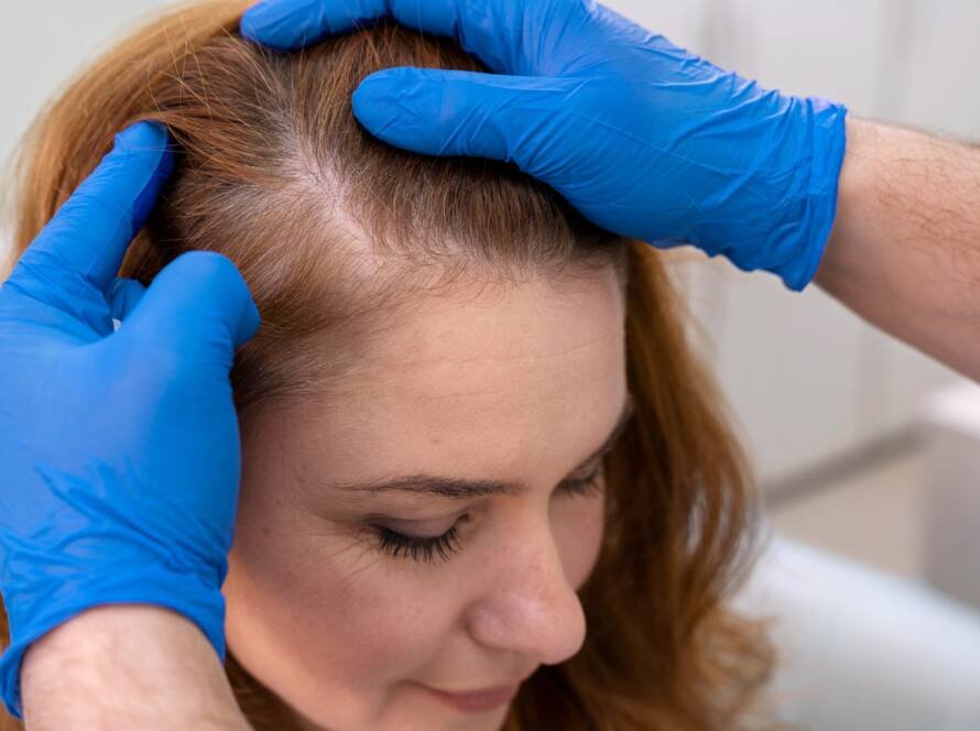 Dermatologist at CFH Skin & Hair Clinic in Chennai explaining the differences between exosome therapy and PRP treatment for hair loss and regrowth.