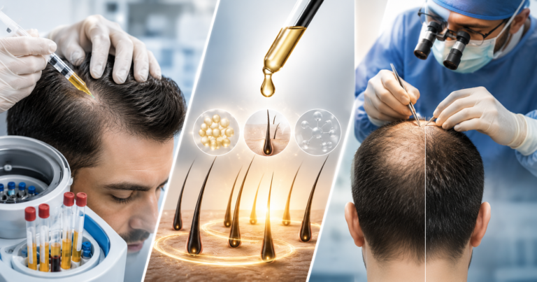 PRP vs GFC vs Hair Transplant: Which One Should You Choose?